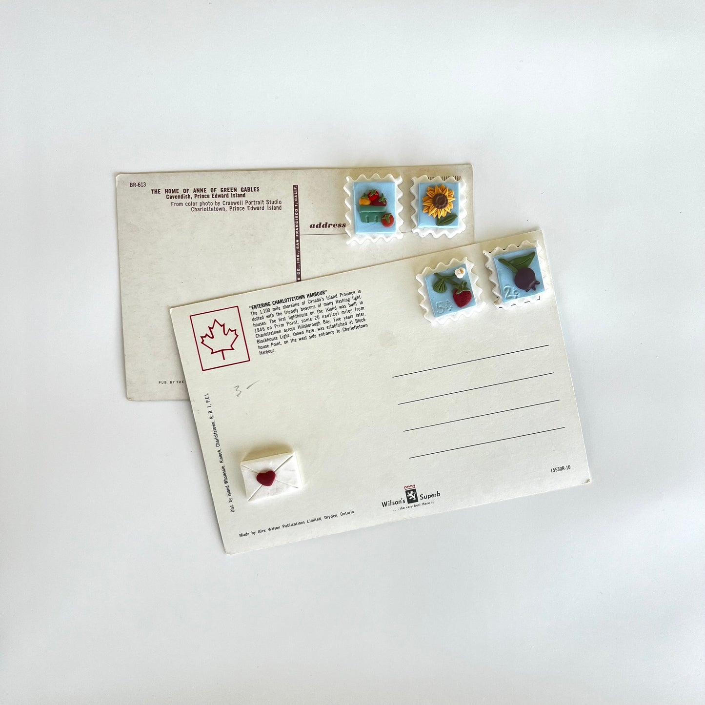 Miniature Polymer Clay Postage Themed Magnets *OFFSITE*