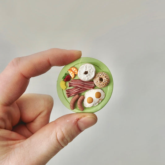 Miniature Polymer Clay Breakfast *OFFSITE*