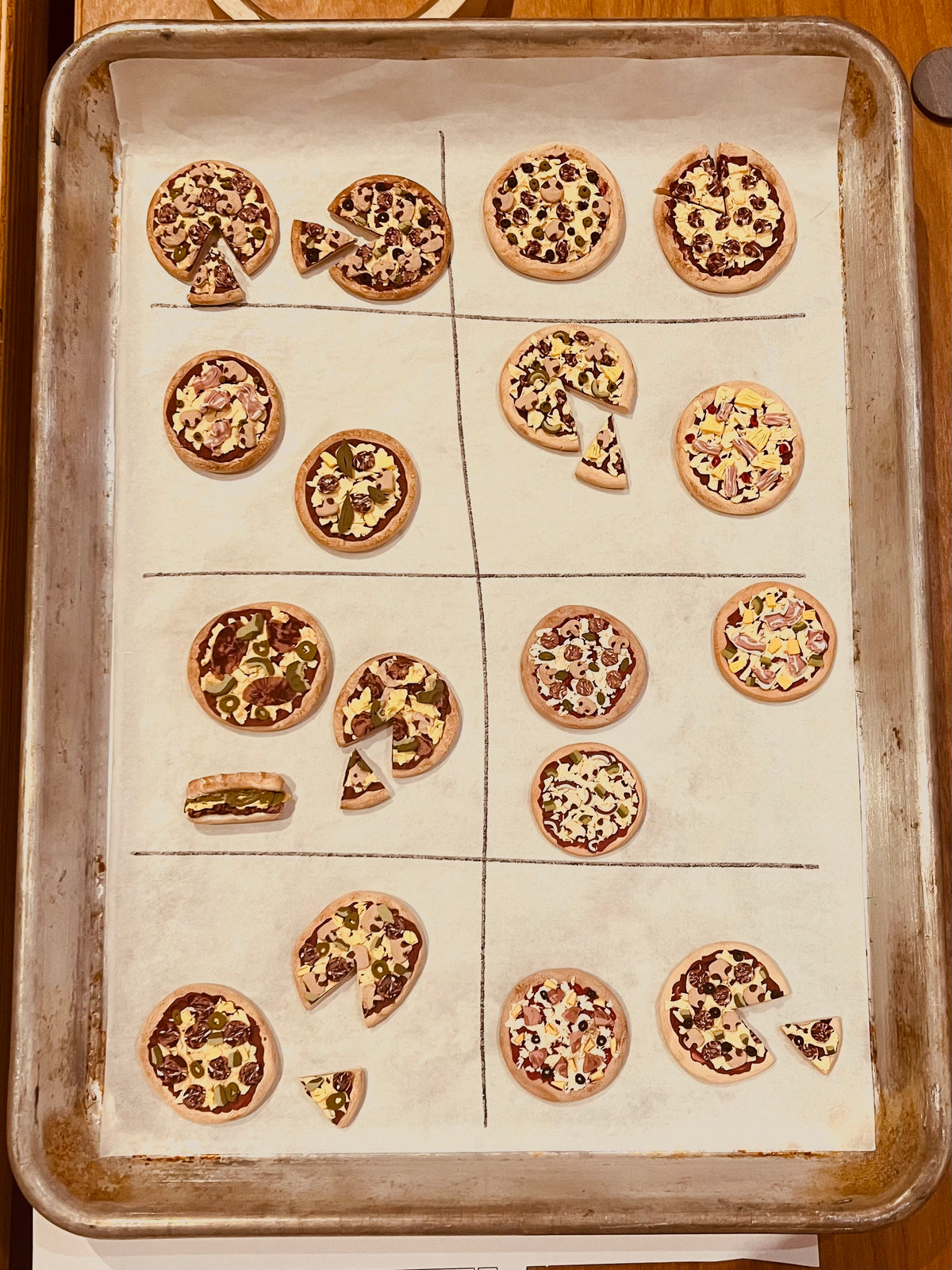 Miniature Polymer Clay Pizza X Black Lab Brewing