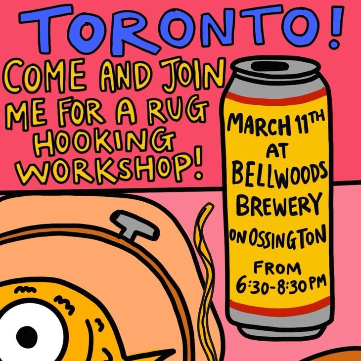 Rug Hooking X Bellwoods Brewery